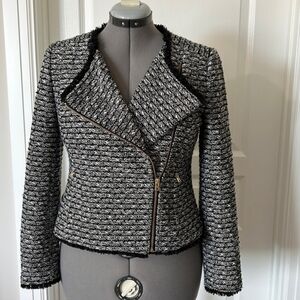 J. Crew Black and White Textured Blazer, ,Never used